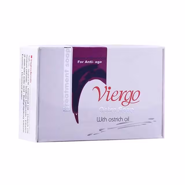 صابون حاوی روغن شترمرغ ویرگو مدل Ostra وزن 100 گرمی