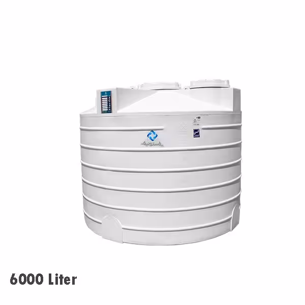 مخزن عمودی تک لایه پلاستونیک 6000 لیتری