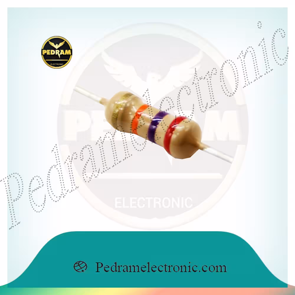 مقاومت 27 کیلو اهم 1/4 وات 1 درصد RES 27K 1/4W 1%