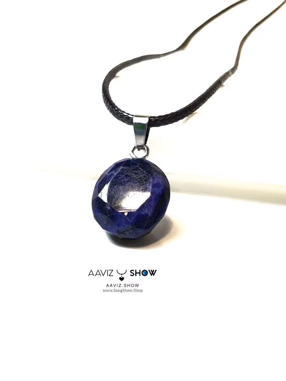 گردنبند سنگ یاقوت کبود نمونه استثنایی و اصل و معدنی A1177