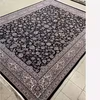 فرش ماشینی کاشان 700شانه فرش جهیزیه100درصدآکرلیک طرح افشان گلریزسرمه ای12متری(باارسال رایگان)