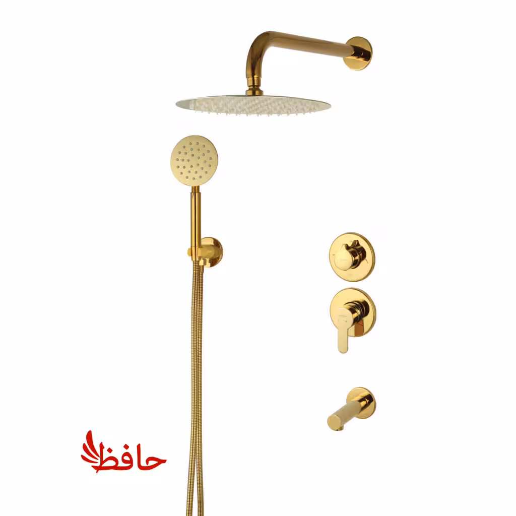 شیر حمام توکار راسان مدل ویوات تنسو طلایی کلاس 1