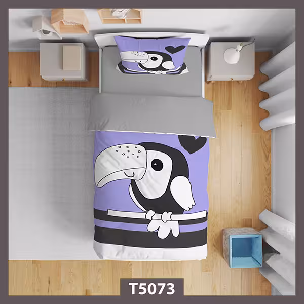 روتختی کارتونی طرح پرنده استوایی کد T5073