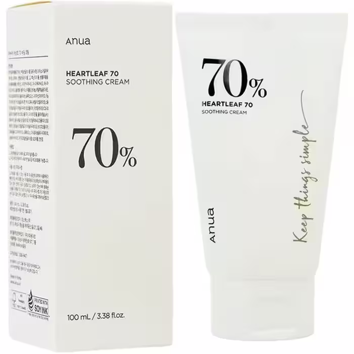 کرم تقویت کننده تسکین دهنده Heartleaf 70% Soothing Cream آنوا حجم 100 میلی لیتر