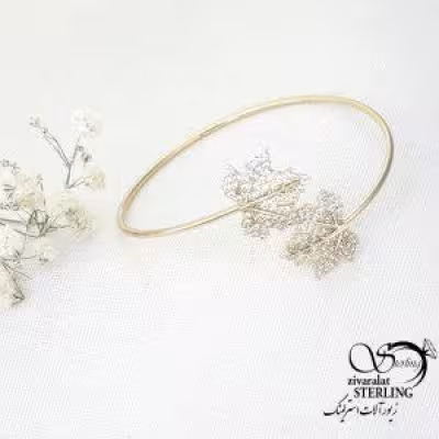 دستبند النگویی طرح برگ برند ژوپینگ کد 15406