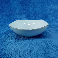 کاسه سالاد چینی لورین مدل سناتور لب طلا (بسته 1 عددی)