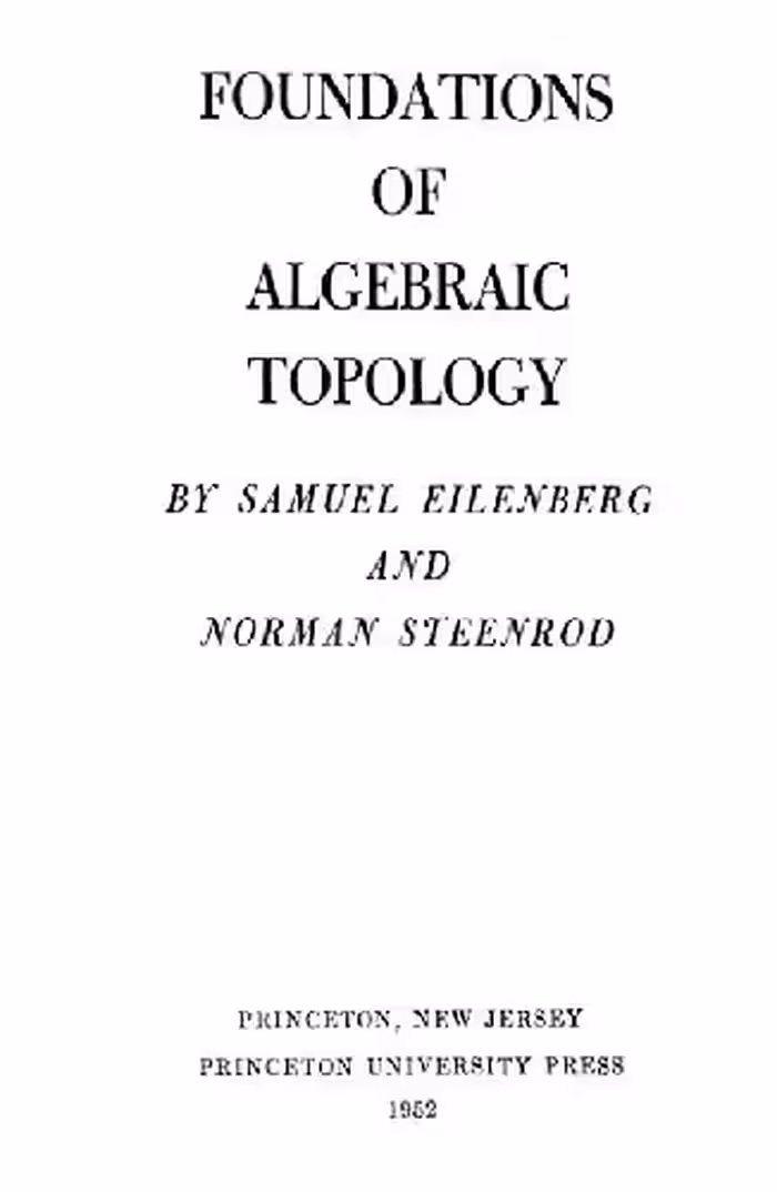 خرید و دانلود نسخه کامل کتاب Foundations of algebraic topology