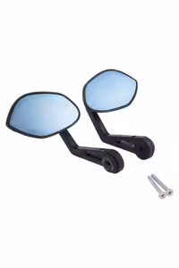 ست موتورسیکلت مشکی سیاه موتور Gts Lx Handlebar Mirror Oval Speaks صحبت می کند وسپا Vespa