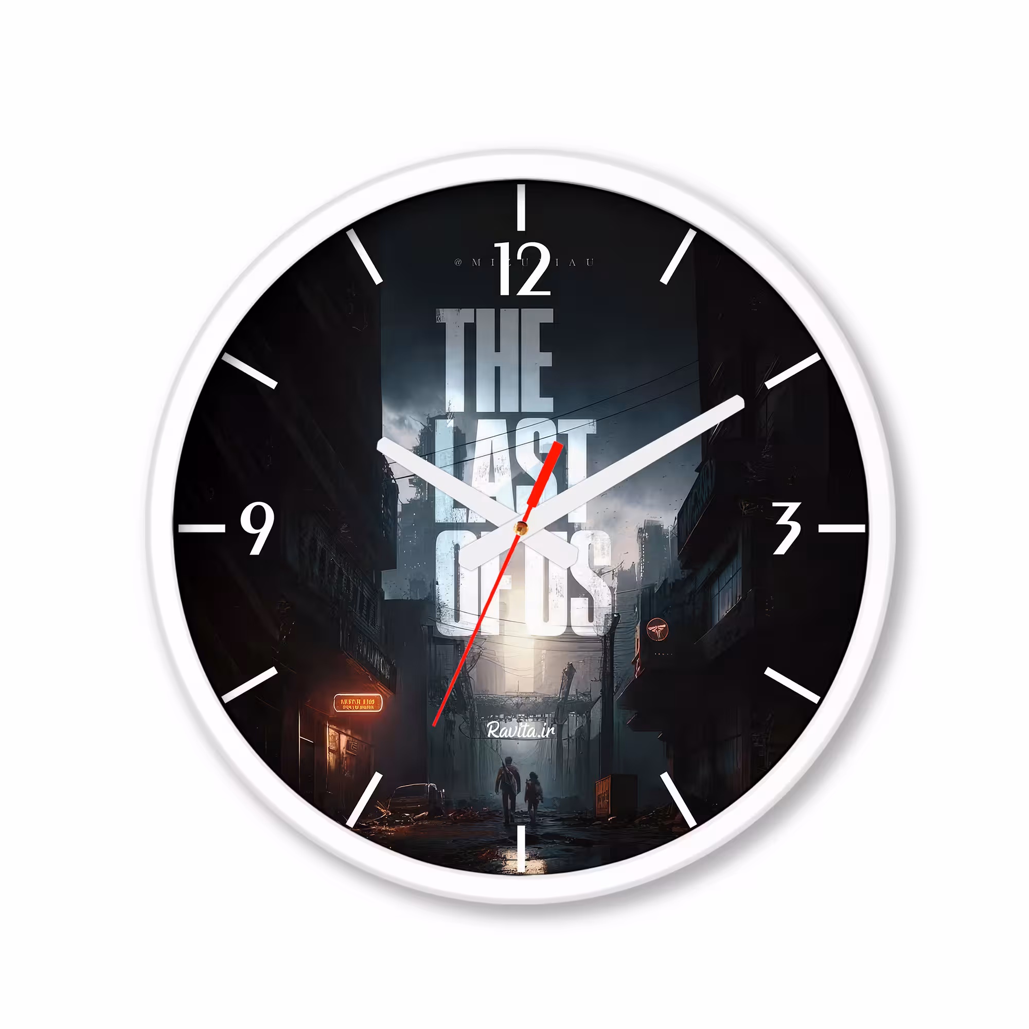 ساعت دیواری کوچک راویتا طرح آخرین بازمانده - Last of Us 2 کد 3701