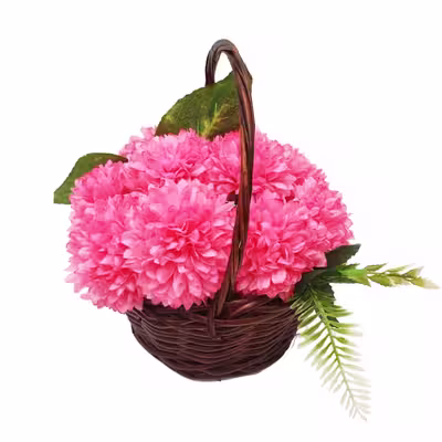 سبد گل مصنوعی مدل گل داوودی