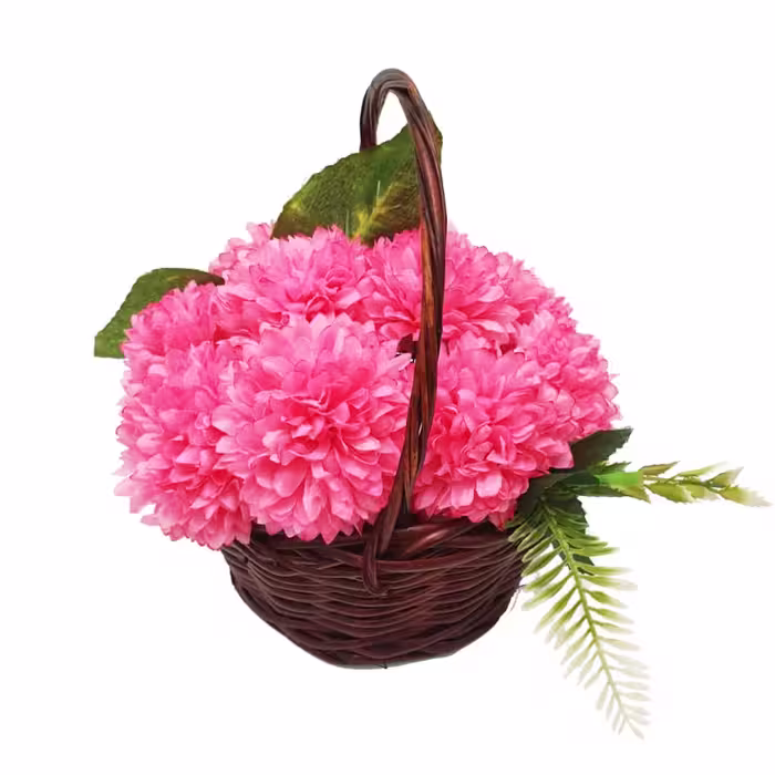 سبد گل مصنوعی مدل گل داوودی