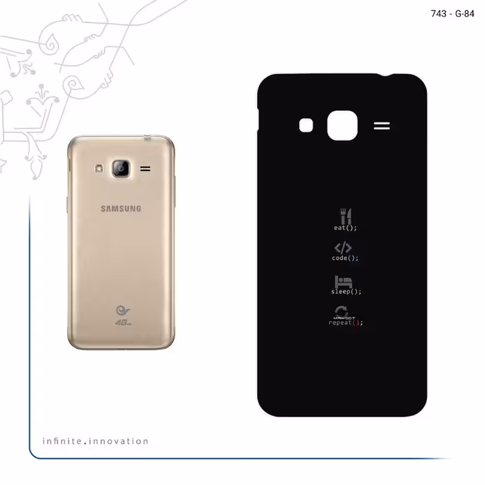 برچسب پوششی ماهوت مدل Programming 2 مناسب برای گوشی موبایل سامسونگ Galaxy J3 2016