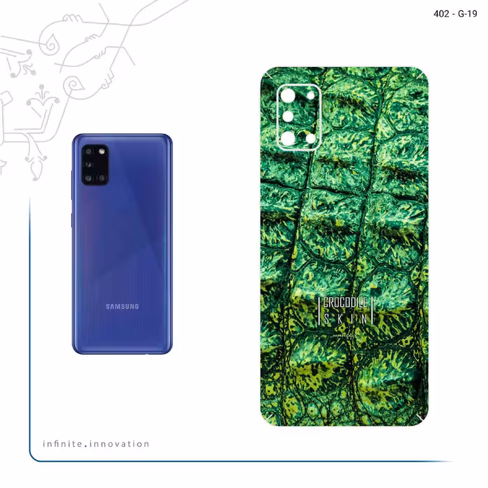 برچسب پوششی ماهوت مدل Crocodile Skin مناسب برای گوشی موبایل سامسونگ Galaxy A31