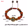 دستبند ناماسته مدل چشم ببر عقیق و رود راکشا تبتی 43