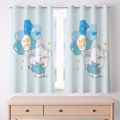 پرده مدل مخمل پانچی کد 8411 سایز 200x140 سانتی متر 