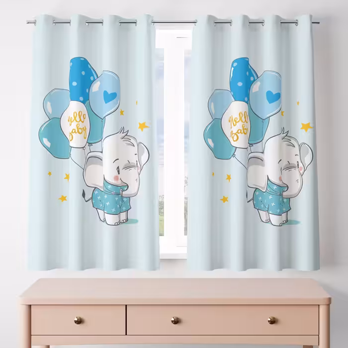 پرده مدل مخمل پانچی کد 8411 سایز 200x140 سانتی متر 