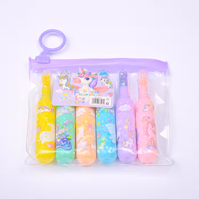 ماژیک علامت گذار مدل یونیکورن بسته 6 عددی