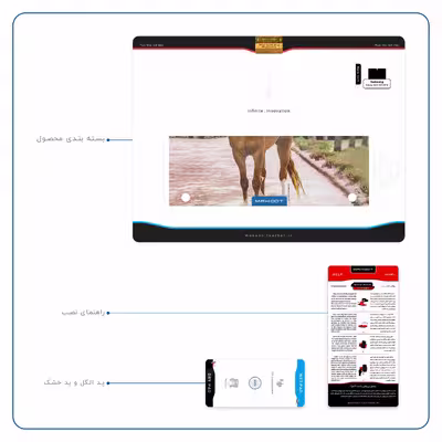 برچسب پوششی ماهوت مدل Horse-1 مناسب برای تبلت سامسونگ Galaxy Tab S 10.5 2014 T800