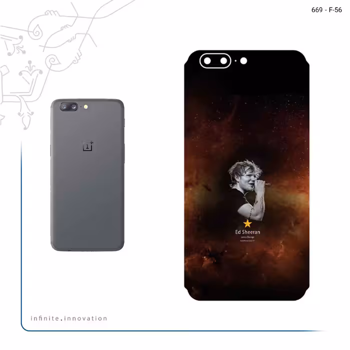 برچسب پوششی ماهوت مدل Ed Sheeran مناسب برای گوشی موبایل وان پلاس 5