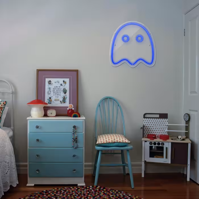 چراغ دیواری نئون دیزاین طرح Packman-2_BL