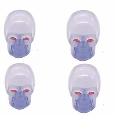 سر والف لاستیک مدل بدون باتری کد SKULL-CAR-MOTO-BE بسته 2 عددی