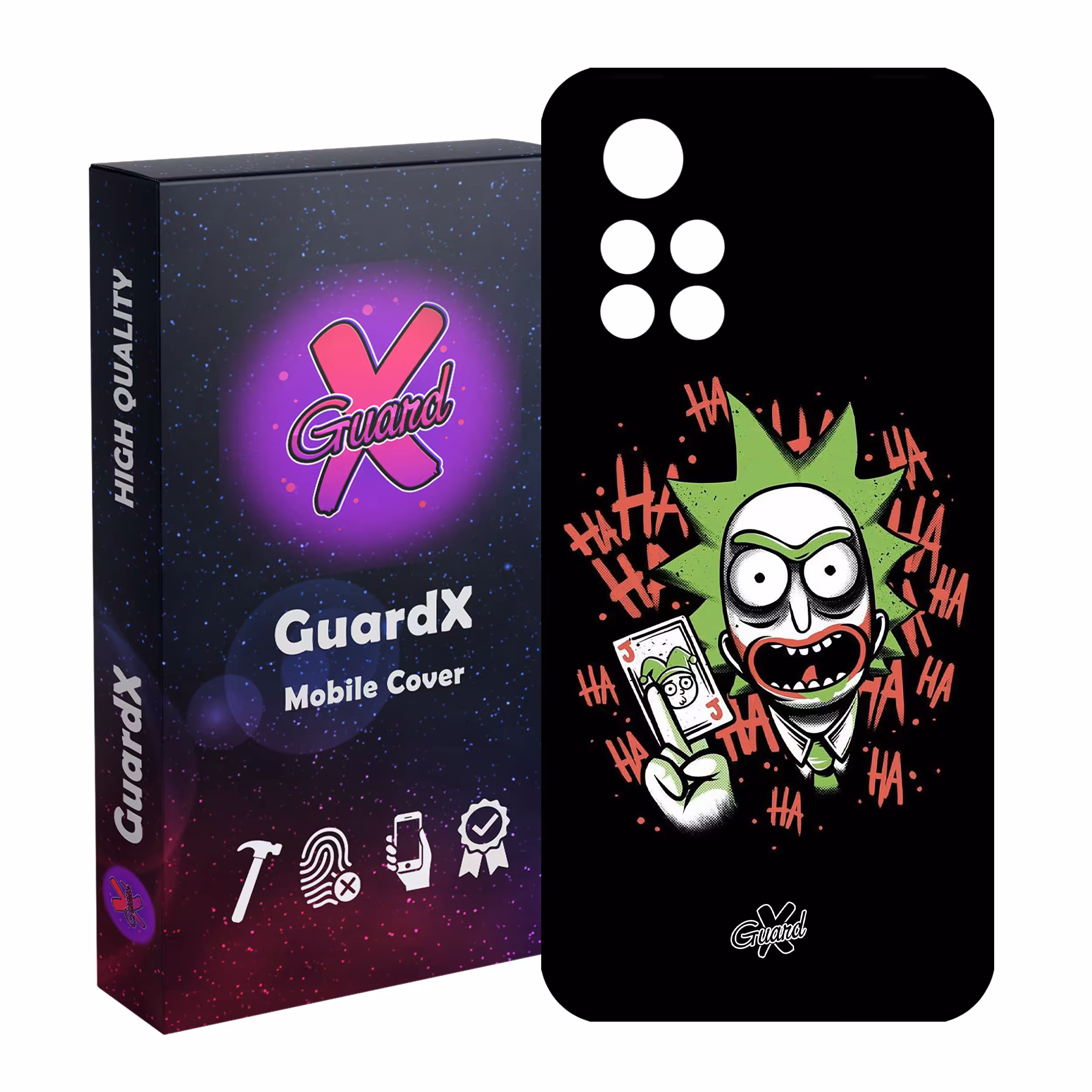 کاور گارد ایکس طرح Rick and Morty مدل Glass10151 مناسب برای گوشی موبایل شیائومی Poco M4 Pro 5G/Redmi Note 11T 5G/Redmi Note 11S 5G