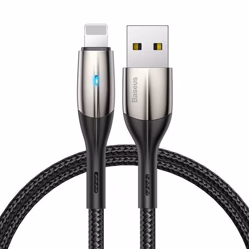 کابل تبدیل USB به لایتنینگ باسئوس مدل A02 طول 1 متر