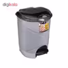 سطل زباله پدالی ناصر پلاستیک طرح مرجان کد 2440