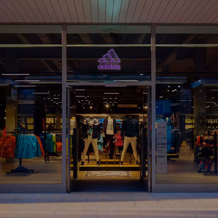 چراغ دیواری نئون دیزاین طرح Adidas-Text_PR