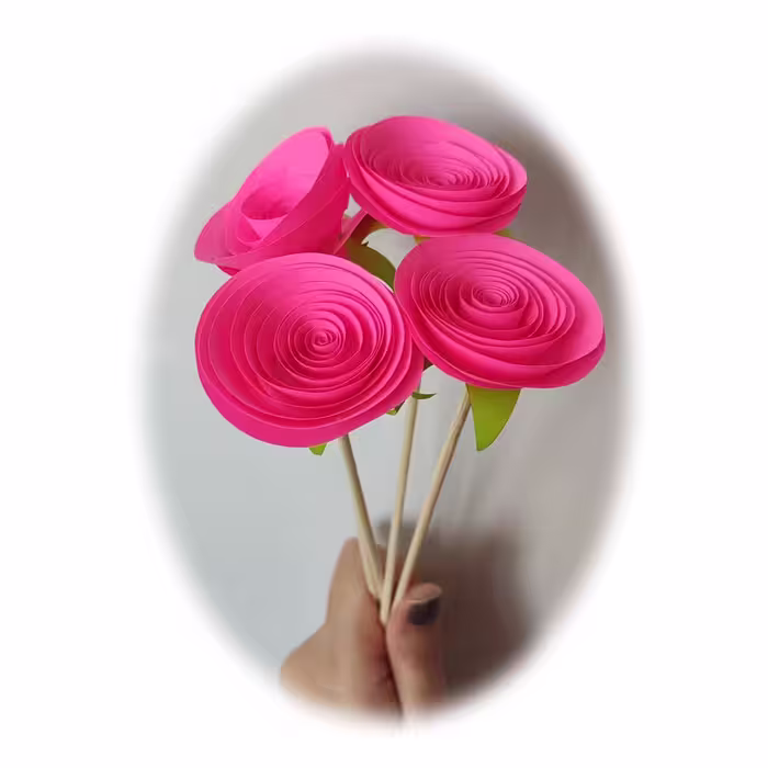 گل مصنوعی مدل رز ژولیت کد MK79 مجموعه 4 عددی