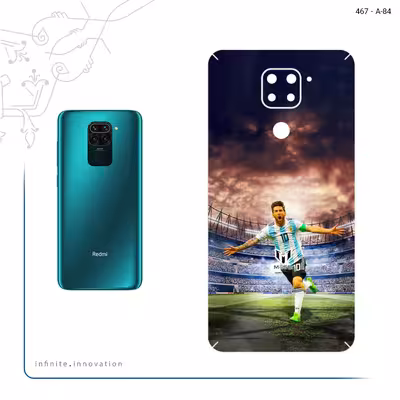 برچسب پوششی ماهوت مدل Lionel Messi 2 مناسب برای گوشی موبایل شیائومی Redmi Note 9