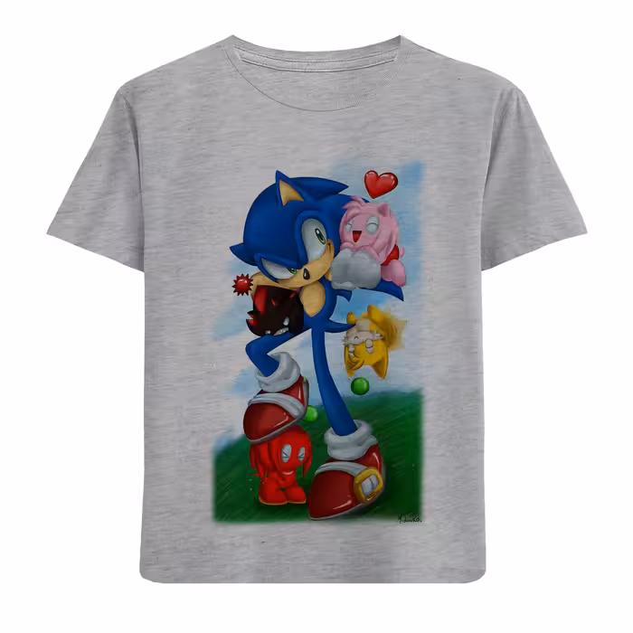 تی شرت آستین کوتاه بچگانه مدل سونیک F492