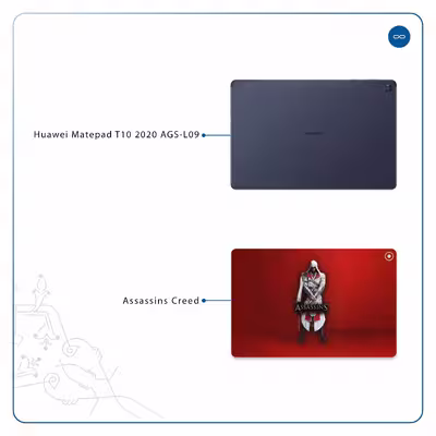 برچسب پوششی ماهوت مدل Assassin-Creed-Game مناسب برای تبلت هوآوی Matepad T10 2020 AGS-L09