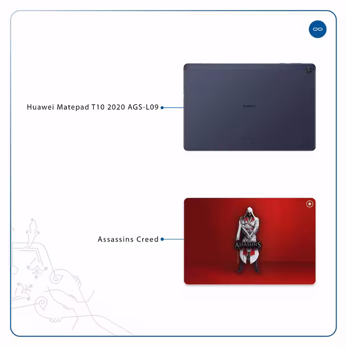 برچسب پوششی ماهوت مدل Assassin-Creed-Game مناسب برای تبلت هوآوی Matepad T10 2020 AGS-L09