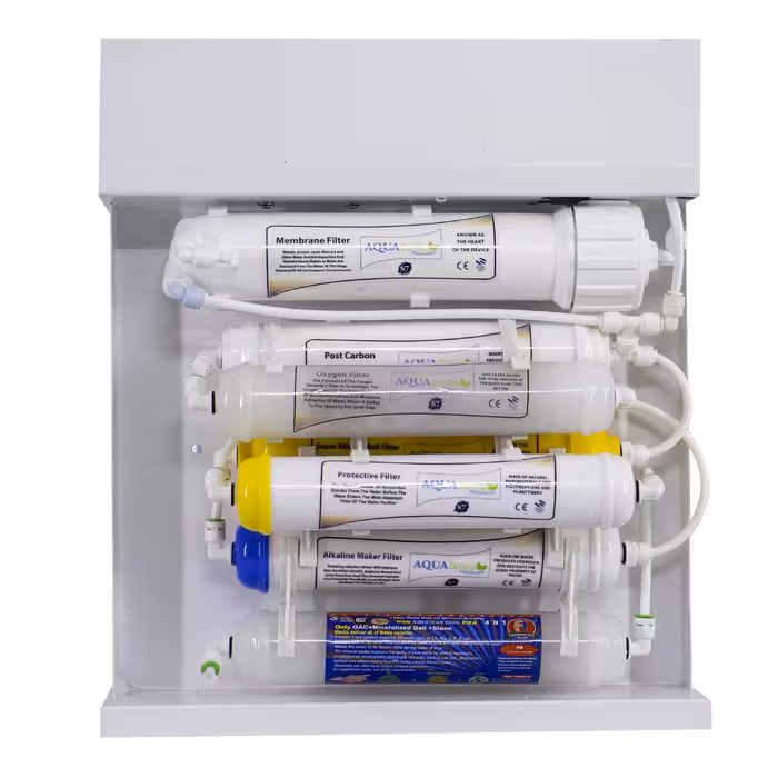 دستگاه تصفیه کننده آب آکوآ اسپرینگ مدل RO-S7-WZ 7057 به همراه فیلتر مجموعه  سه عددی