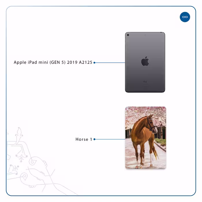 برچسب پوششی ماهوت مدل Horse-1 مناسب برای تبلت اپل iPad mini (GEN 5) 2019 A2125