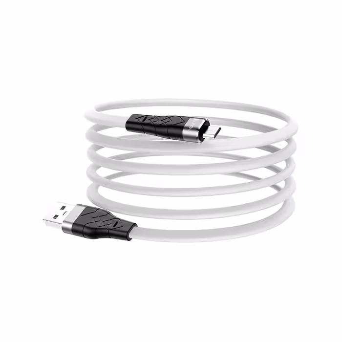 کابل تبدیل USB به MICROUSB هوکو مدل X53 Silicon طول 1 متر