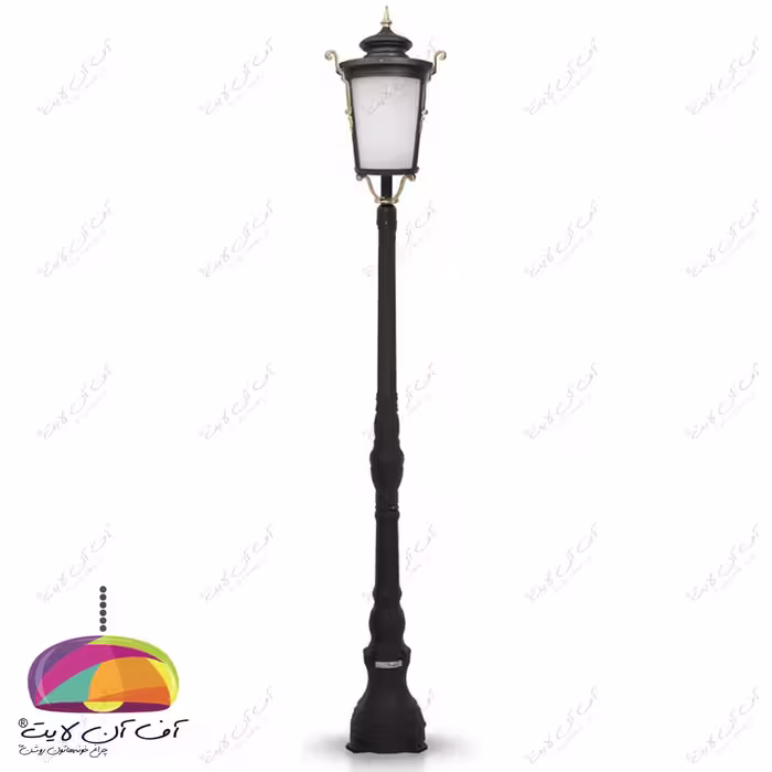 چراغ پارکی مدل روژان پایه افرا شب تاب