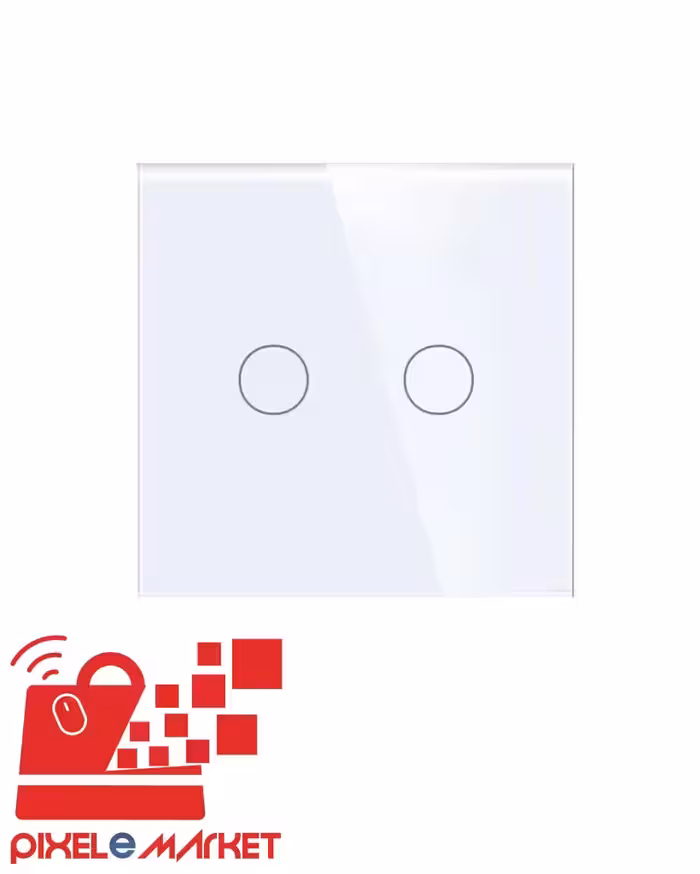 کلید لمسی هوشمند دو پل TUYA مدل Round