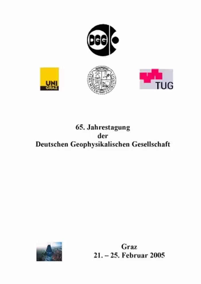 خرید و دانلود نسخه کامل کتاب 65. Jahrestagung der Deutschen Geophysikalischen Gesellschaft (DGG) in Graz 21. – 25. Februar 2005