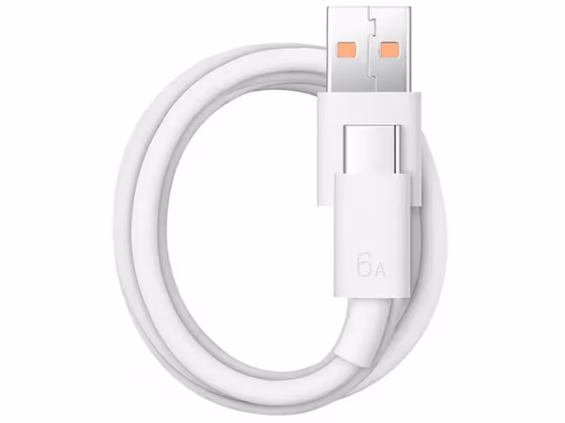 کابل سوپر شارژ تایپ سی هوآوی مدل HUAWEI 6A Data Cable 1M USB-A to USB-C