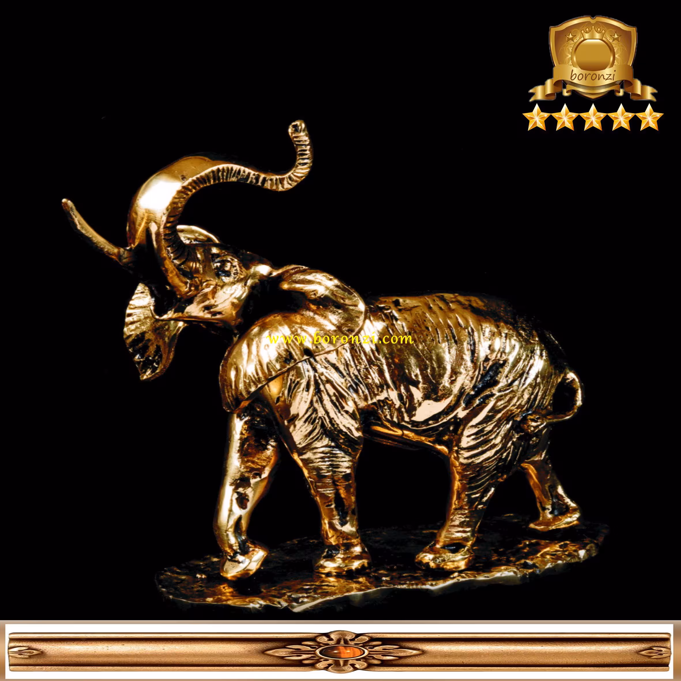 ماموت پایه دار برنزی