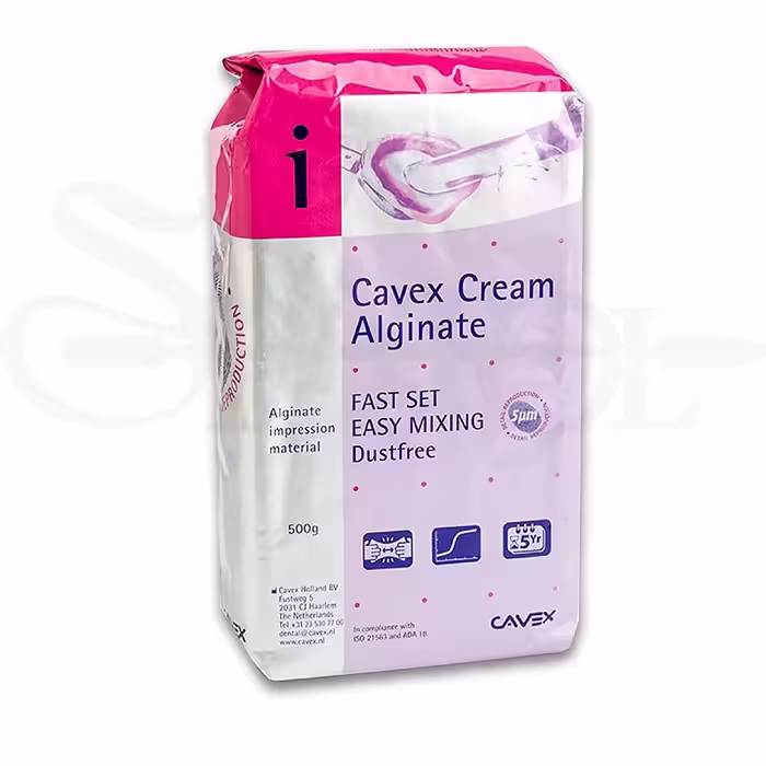 الژینات خامه ای کوکس Cream Alginate برند Cavex