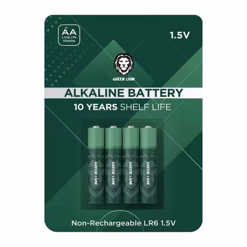 باتری نیم قلمی گرین لاین مدل MiniNCharge بسته چهار عددی