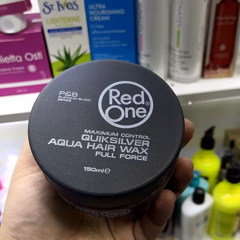 ژل مو سیلور رد وان حجم 150 میلی لیتر Maximum control Quik silver Aqua hair wax Full force | amazonchi