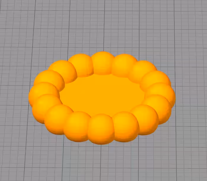 مدل سه بعدی زیرلیوانی توپی (STL)