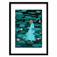 قیمت و خرید ‌‌‌‌‌‌‌‌‌‌‌‌‌‌‌‌‌‌‌‌‌‌‌‌‌‌‌‌‌‌‌‌‌‌‌‌‌‌‌‌‌‌‌‌تابلو دکوراتیو مدل نقاشی مدرن گل نیلوفر کد 2563