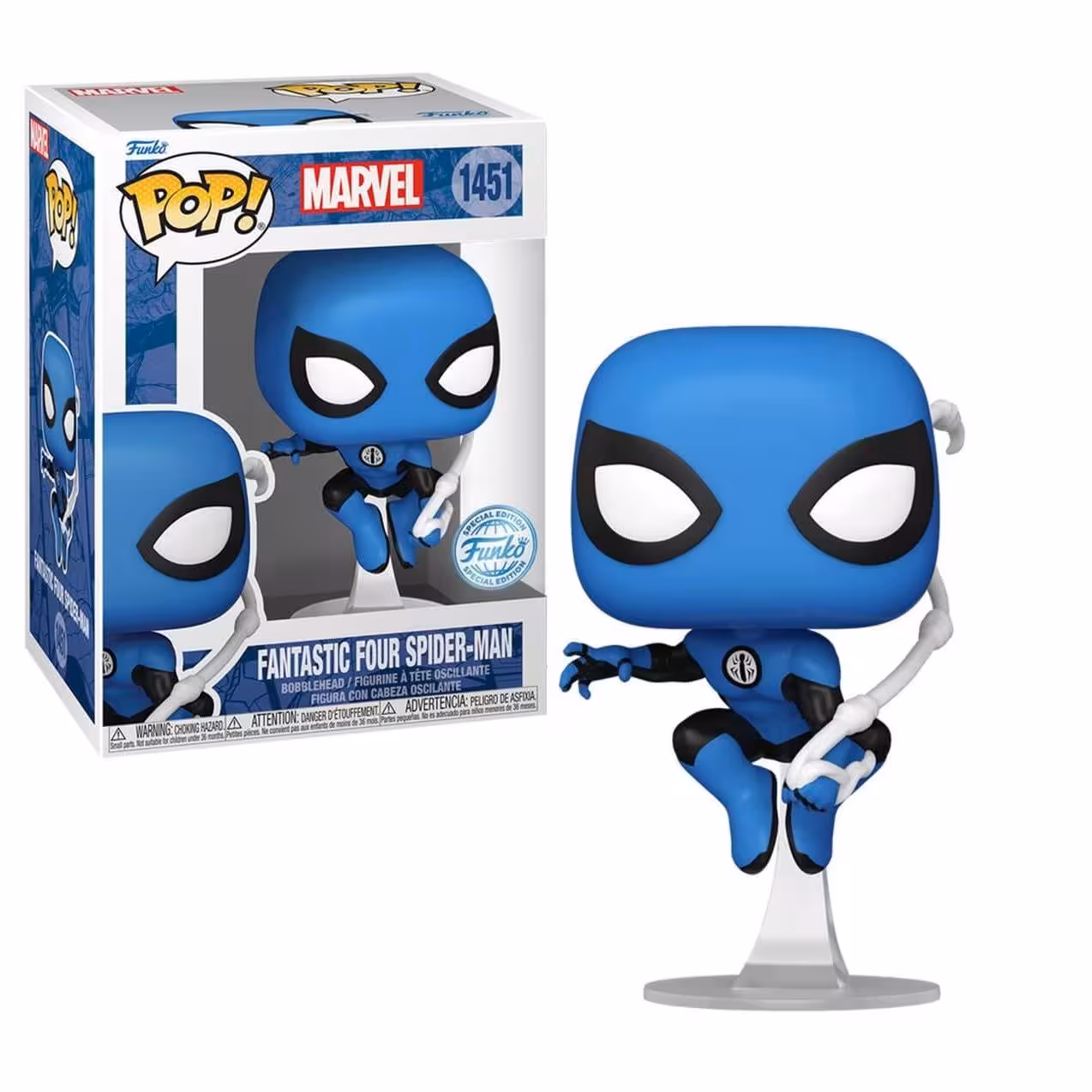 خرید فانکو پاپ اسپایدرمن Funko POP Marvel SpiderMan Fantastic Four Spider 1451 با بهترین قیمت