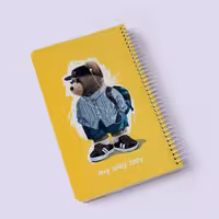 دفتر خط دار فانتزی خرس پسر کیچ بوک (KITSCH BOOK)