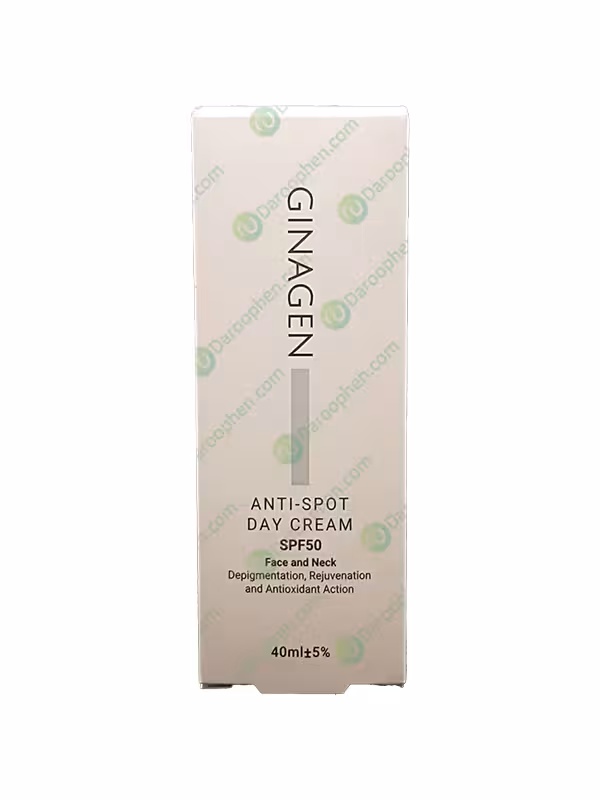 کرم ضد لک روز SPF50 ژیناژن حجم 40 میلی لیتر – Ginagen Anti- Spot SPF50 Day Cream 40ml